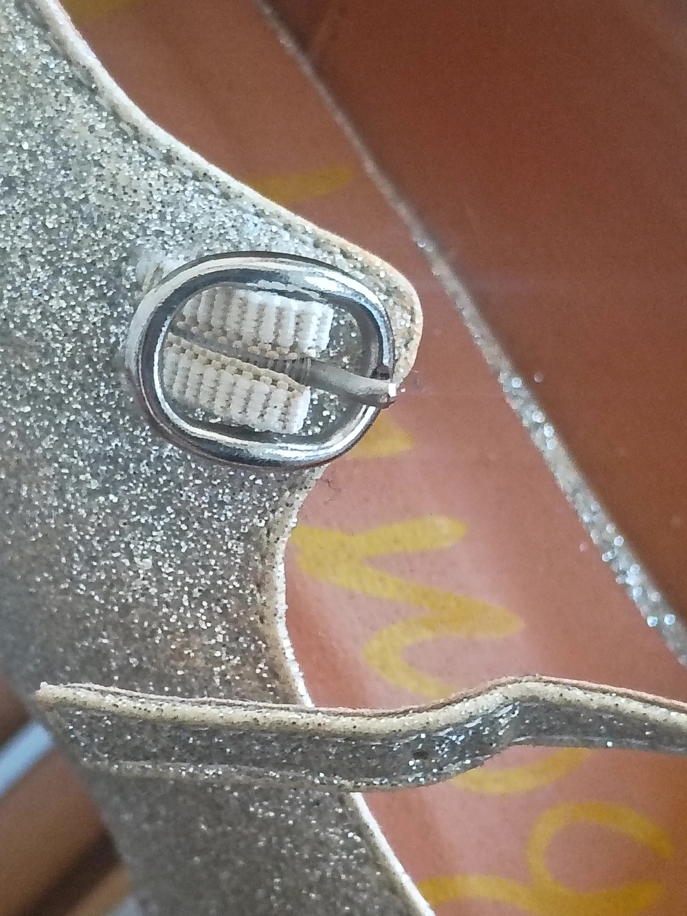 Vintage Urban OG Silver Glitter Mary Jane Wedge Heels (2010) - Picture 7 of 11